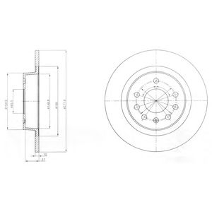 DELPHI bg4300 -  Тормозной диск