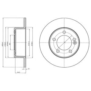 DELPHI bg4321 -  Тормозной диск