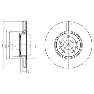 DELPHI bg4338 -  Тормозной диск