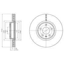 DELPHI bg4346c -  Тормозной диск