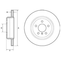 DELPHI bg4664c -  Диск тормозной вентилируемый