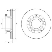 DELPHI bg4673 -  Тормозной диск
