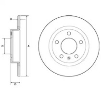 DELPHI bg4675 -  Диск тормозной