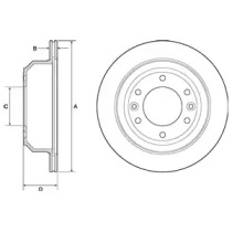 DELPHI bg4692c -  Диск тормозной вентилируемый