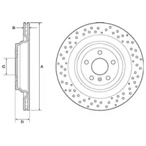 DELPHI bg4699c -  Диск тормозной вентилируемый