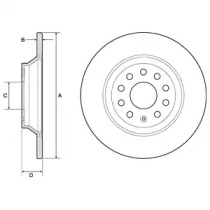 DELPHI bg4751c -  Тормозной диск