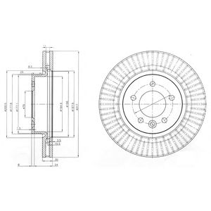 DELPHI bg9006 -  Тормозной диск