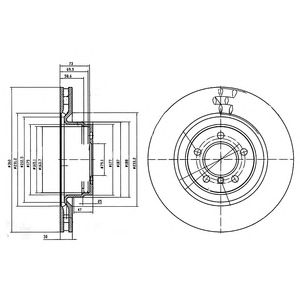 DELPHI bg9009 -  Тормозной диск