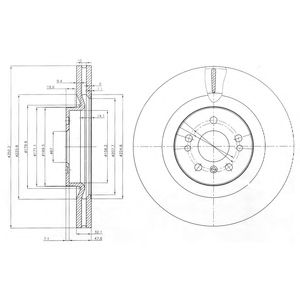 DELPHI bg9013 -  Тормозной диск