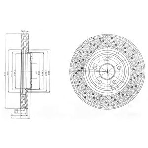 DELPHI bg9014 -  Тормозной диск