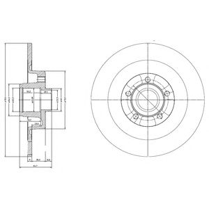 DELPHI bg9024rsc -  Диск тормозной