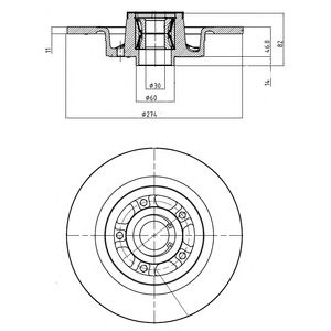 DELPHI bg9026rs -  Тормозной диск
