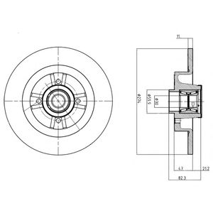 DELPHI bg9030rsc -  Тормозной диск