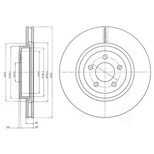DELPHI bg9050 -  Тормозной диск