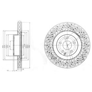 DELPHI bg9057 -  Тормозной диск