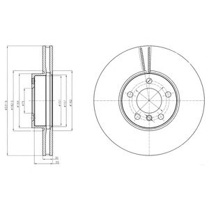 DELPHI bg9061 -  Тормозной диск