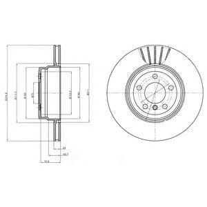 DELPHI bg9064 -  Тормозной диск
