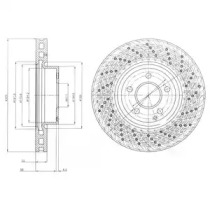 DELPHI bg9076c -  Диск тормозной вентилируемый