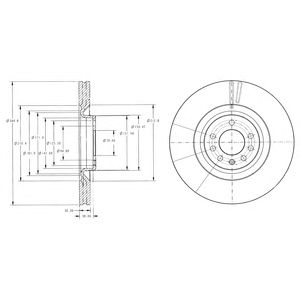 DELPHI bg9098 -  Тормозной диск