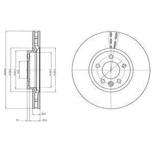 DELPHI bg9106 -  Тормозной диск