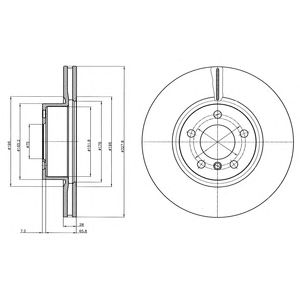 DELPHI bg9108 -  Тормозной диск