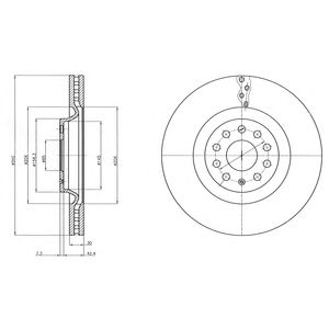DELPHI bg9109 -  Тормозной диск