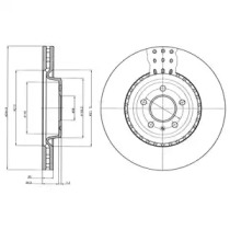 DELPHI bg9110c -  Диск тормозной вентилируемый