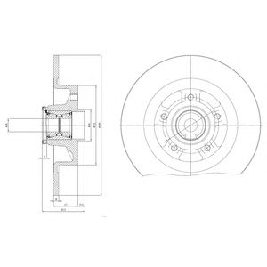 DELPHI bg9115rsc -  Тормозной диск