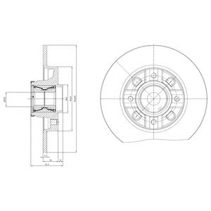 DELPHI bg9116rsc -  Диск тормозной