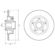 DELPHI bg9137rsc -  Диск тормозной