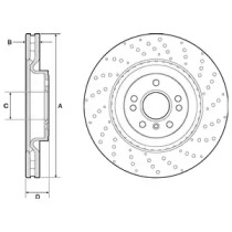 DELPHI bg9149c -  Диск тормозной вентилируемый