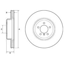 DELPHI bg9158c -  Диск тормозной вентилируемый
