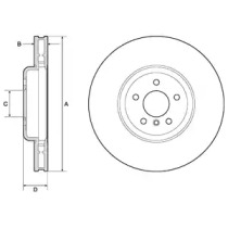 DELPHI bg9160c -  Диск тормозной вентилируемый