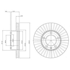 DELPHI bg9692 -  Тормозной диск