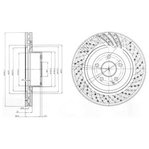 DELPHI bg9754 -  Тормозной диск