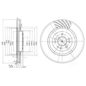 DELPHI bg9759 -  Тормозной диск