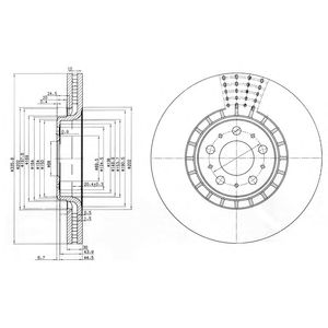 DELPHI bg9783 -  Тормозной диск