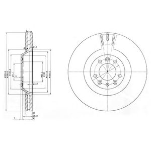 DELPHI bg9844 -  Тормозной диск