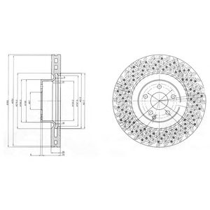 DELPHI bg9879 -  Тормозной диск