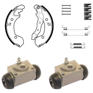 DELPHI kp1086 -  Комплект тормозных колодок