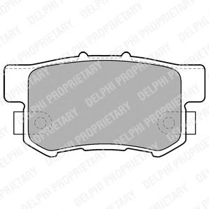 DELPHI lp1507 -  Комплект тормозных колодок, дисковый тормоз