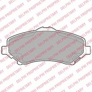 DELPHI lp2143 -  Комплект тормозных колодок, дисковый тормоз