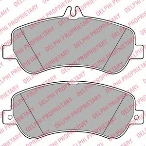 DELPHI lp2146 -  Комплект тормозных колодок, дисковый тормоз