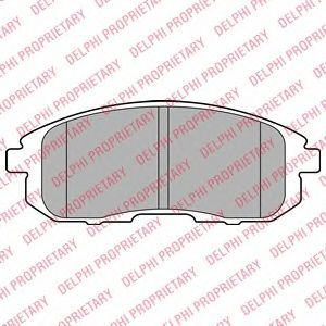 DELPHI lp2148 -  Комплект тормозных колодок, дисковый тормоз