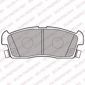 DELPHI lp2258 -  Комплект тормозных колодок, дисковый тормоз