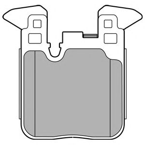 DELPHI lp2660 -  Комплект тормозных колодок, дисковый тормоз