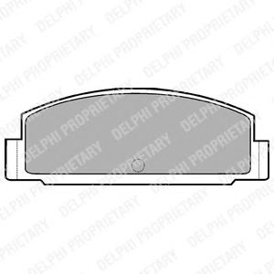 DELPHI lp450 -  Комплект тормозных колодок, дисковый тормоз