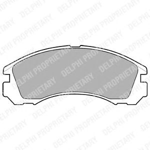 DELPHI lp871 -  Комплект тормозных колодок, дисковый тормоз