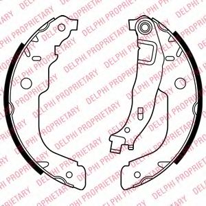 DELPHI ls2000 -  Комплект тормозных колодок