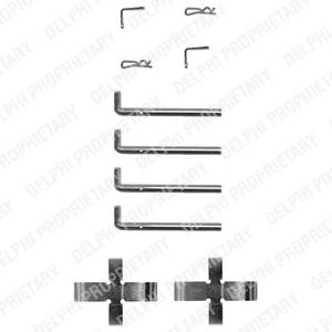 DELPHI lx0120 -  Комплектующие, колодки дискового тормоза